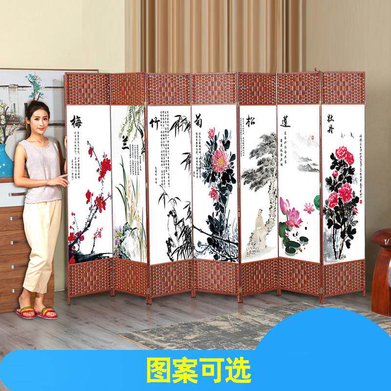 Double Sided Family Large Flat Wind Screen Home Folding Suspended Meeting Room Bezel room Dining Room Hotel Cassette