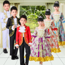 Girls Suit European Court Dress European Princess dress Prince King performance costume Noble dress Party ball