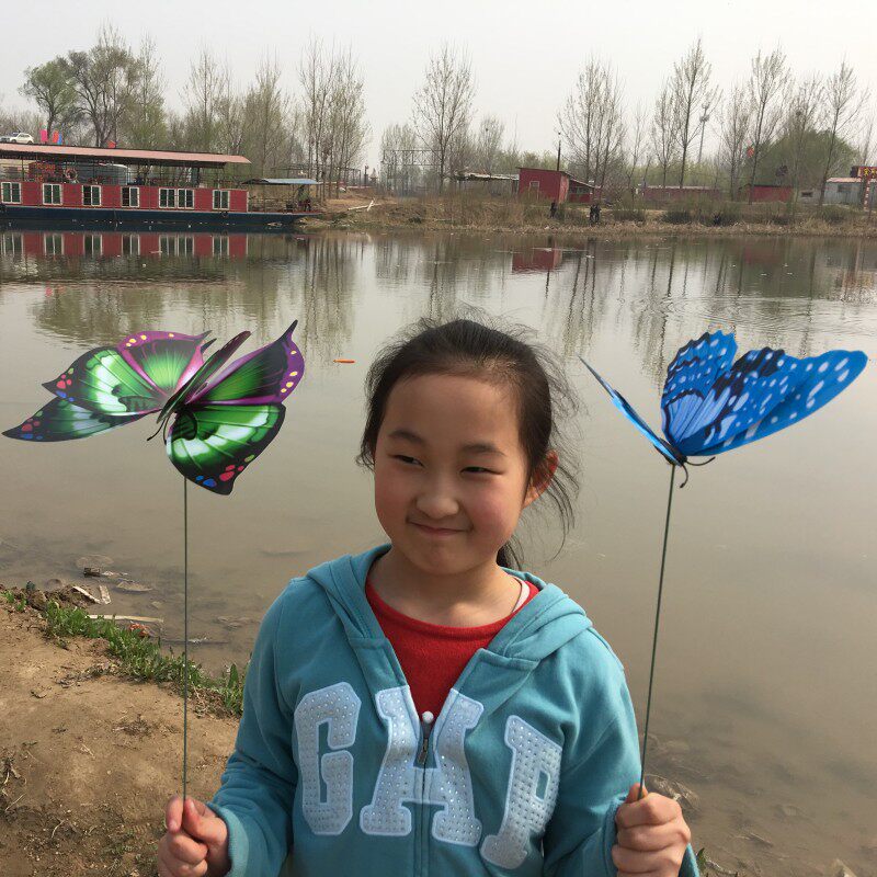 Kindergarten Dance Props Emulated Butterfly Wristband Ring Hands with Inserted Rod's Performance Decorative Scene Arrangement Building-Taobao