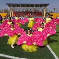 Dance fan Dance fan Peony petal fan Childrens stage performance props fan Twist Yangge fan Square dance fan