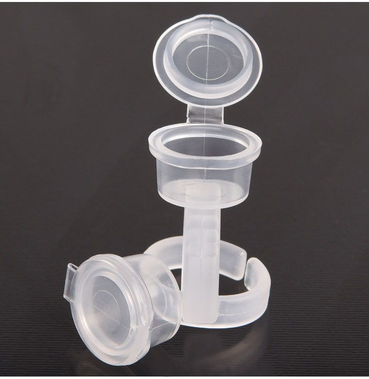 Hình xăm màu nhẫn cốc ghép keo dán vòng nhẫn thẩm mỹ viện bán vĩnh viễn cung cấp dụng cụ xăm - Các công cụ làm đẹp khác khung kẻ chân mày