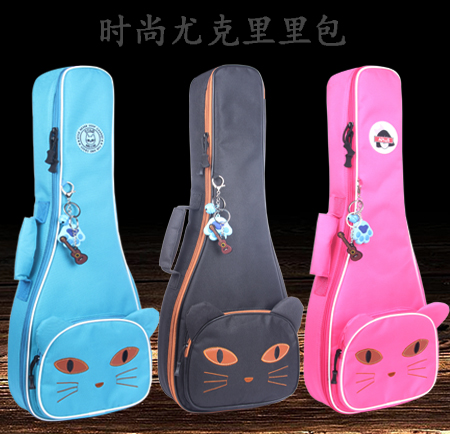 Bear ukulele bag 23 inch 24 inch ukulele backpack double back thickened piano bag box waterproof