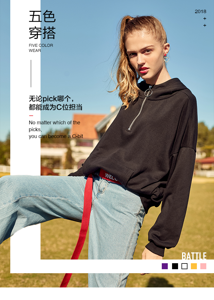 Sweatshirt femme SEMIR   en Coton - Ref 3216067 Image 7