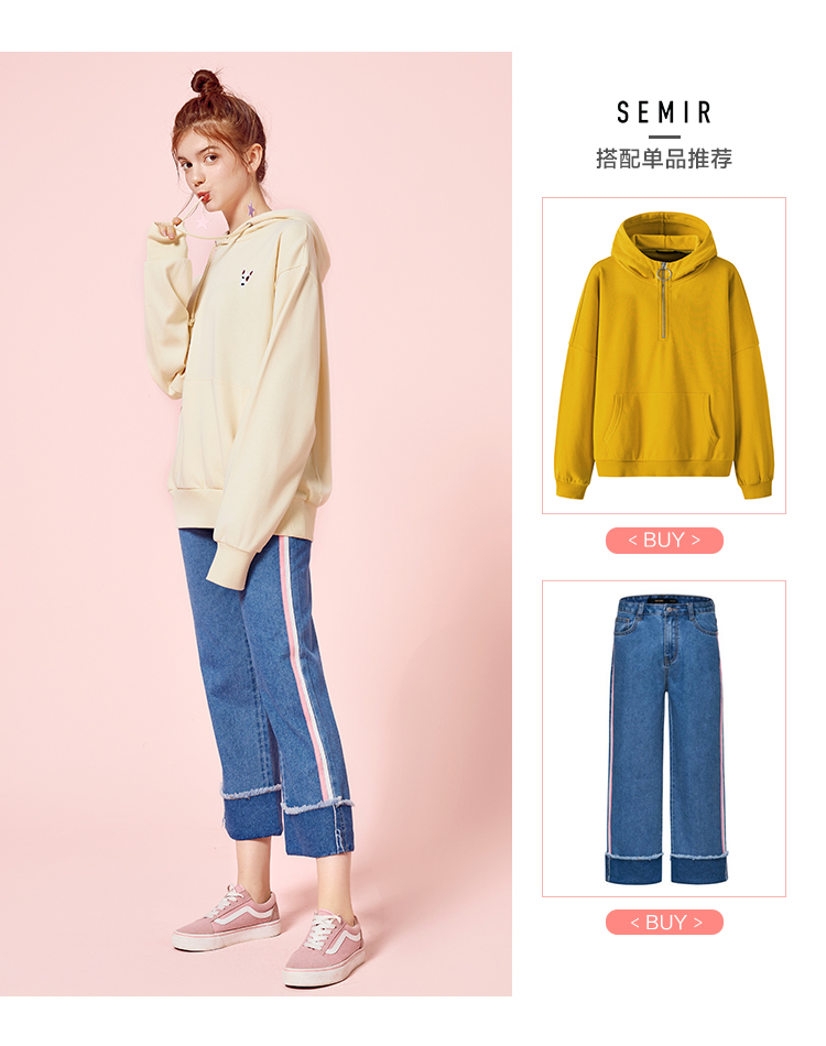 Sweatshirt femme SEMIR   en Coton - Ref 3216153 Image 12