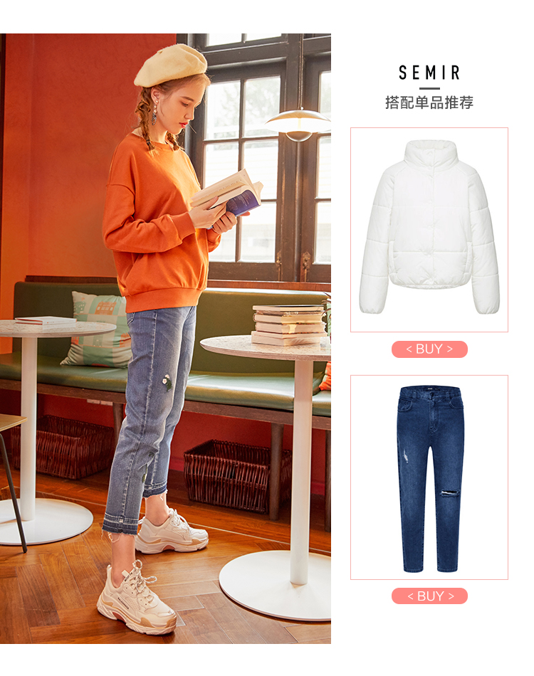 Sweatshirt femme SEMIR   en Coton - Ref 3213942 Image 15