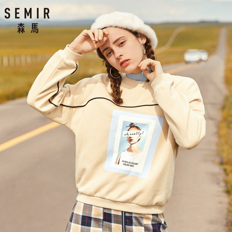Sweatshirt femme SEMIR   en Coton - Ref 3214013 Image 1