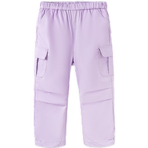 Semir childrens trousers 2024 new elastic waist fashionable dopamine overalls summer girls trousers