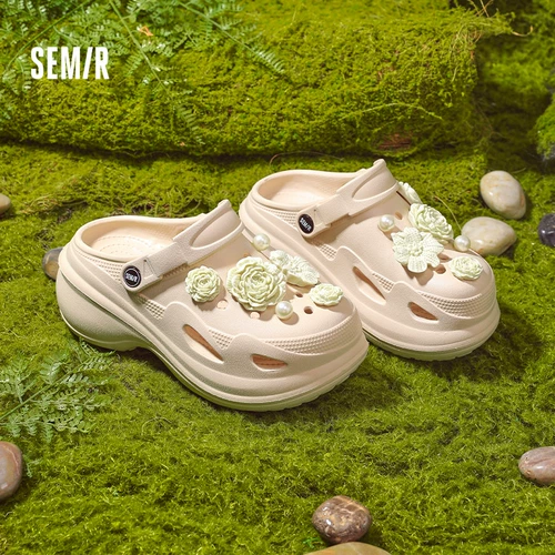 Semir Летняя пляжная пляжная обувь, сумка для обуви на высоком каблуке, слайдеры на платформе, тапочки