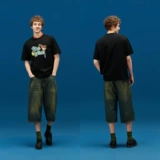 Semir, летняя мультяшная ретро трендовая футболка с коротким рукавом, для влюбленных