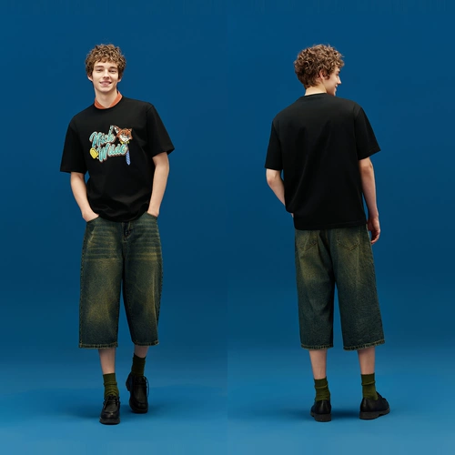 Semir, летняя мультяшная ретро трендовая футболка с коротким рукавом, для влюбленных