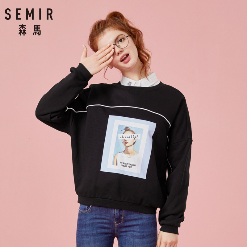 Sweatshirt femme SEMIR   en Coton - Ref 3214013 Image 4