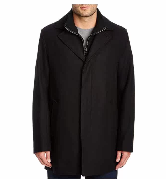 Cole Haan Khan Men's Woolen Coat Woolen Jacket 60% Wool US Direct Shipping