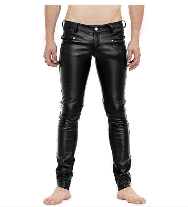 Bockle Men Fashion Leather Pants Pants Leisure Pants B07Y422F6P US Direct Mail