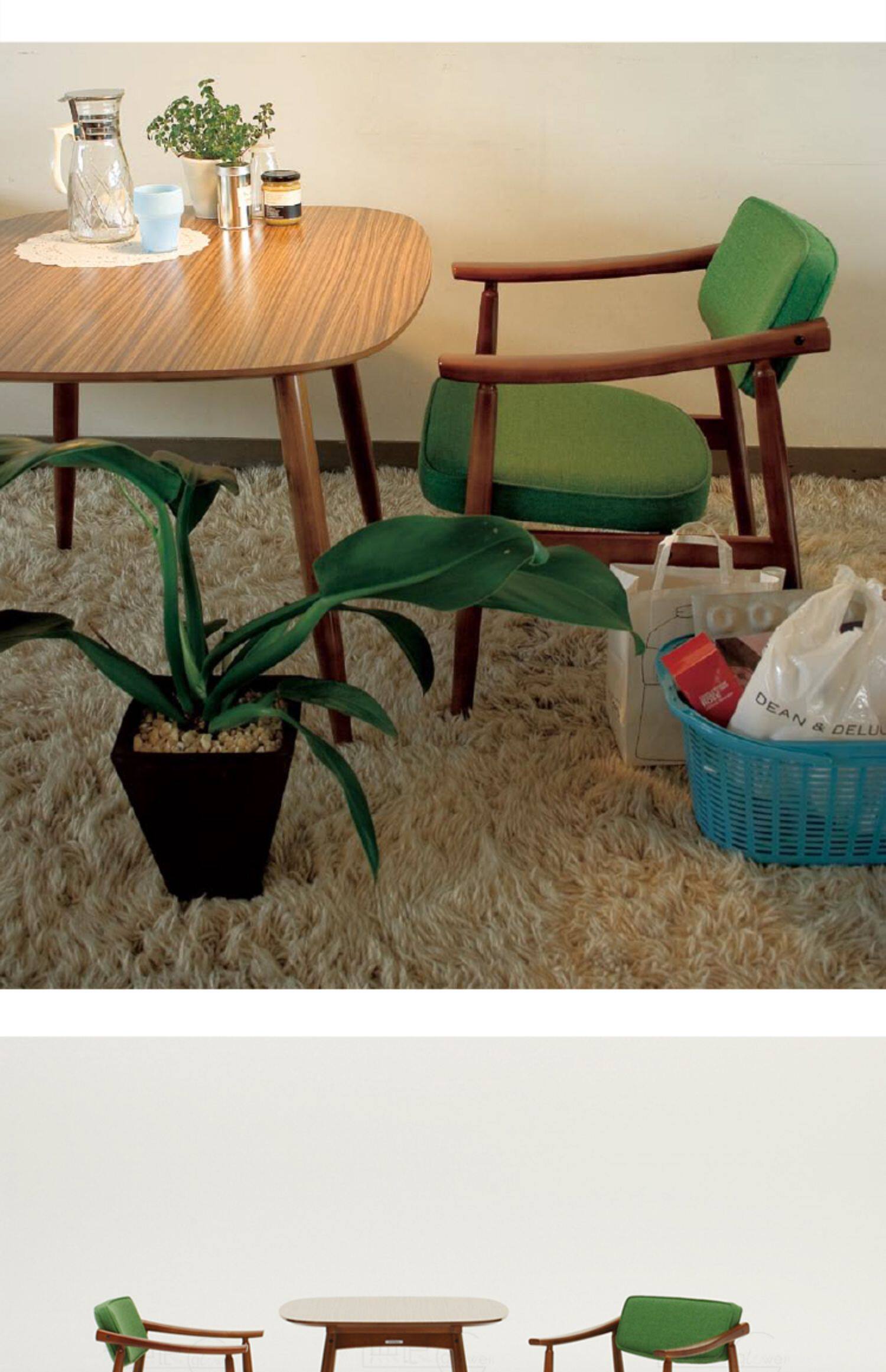 Мягкое кресло 日本karimoku日式复古原装进口实木皮革厚坐垫沙发椅扶手椅餐桌椅