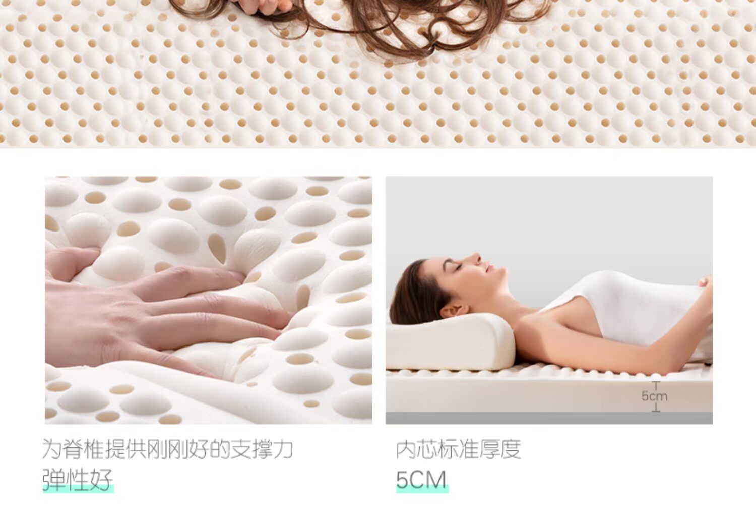 Chihuahua Ai Meng Thái Lan nhập khẩu nguyên chất nệm cao su nguyên chất cao su Simmons 1,8m giường D024 - Nệm đệm giường