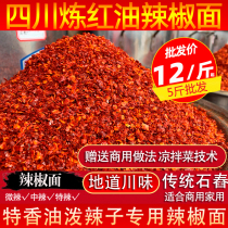 Huile rouge du Sichuan piments épicés piments en gros grains de poivre sec poudre de poivre de mer poudre légèrement épicée épicée et épicée avec assaisonnement peppery