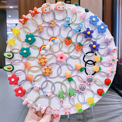 Детская прочная эластичная милая резинка для волос в форме цветка, аксессуар для волос