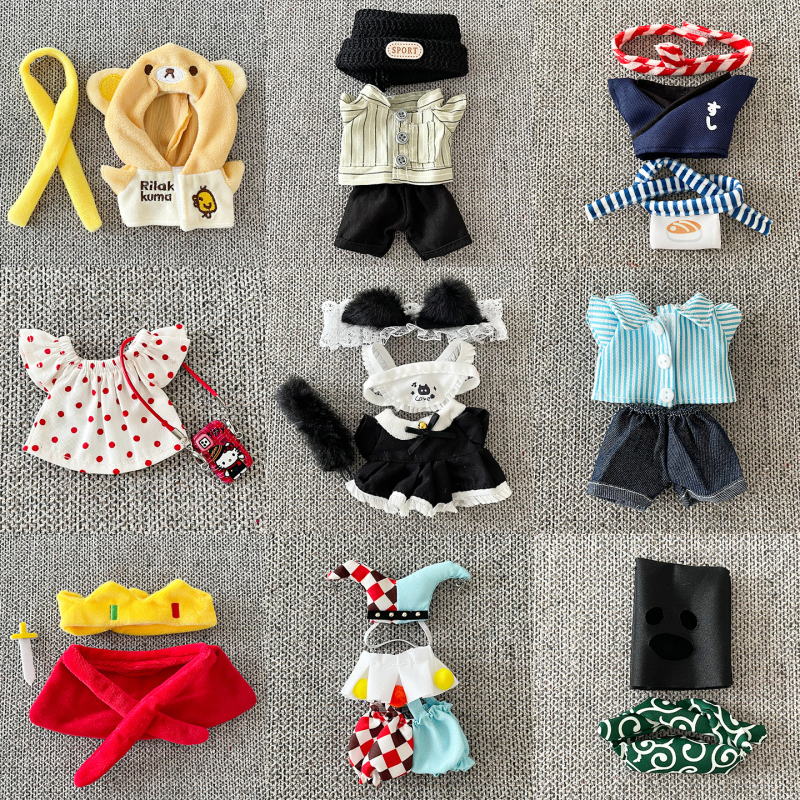 Plush Doll Trendy Clothing Set Creative Quirky Doll Outfits Cute Doll Clothes Replacement Apparel