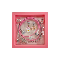Kuromi childrens diy bracelet material jewelry set gift box little girl holiday gift necklace toy jewelry