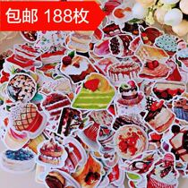 Rogue rabbit hand account sticker hand account diary album mobile phone decoration gourmet food dessert sweet cake