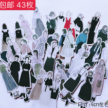 The rogue rabbit hand account sticker women Hai Sen girl girlfriends diary album decoration diy sticker full