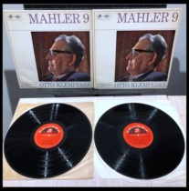 Klemperer New Philharmonic Mahler 9 Symphony UK Front Edition EMI 2LP*Black Rubber