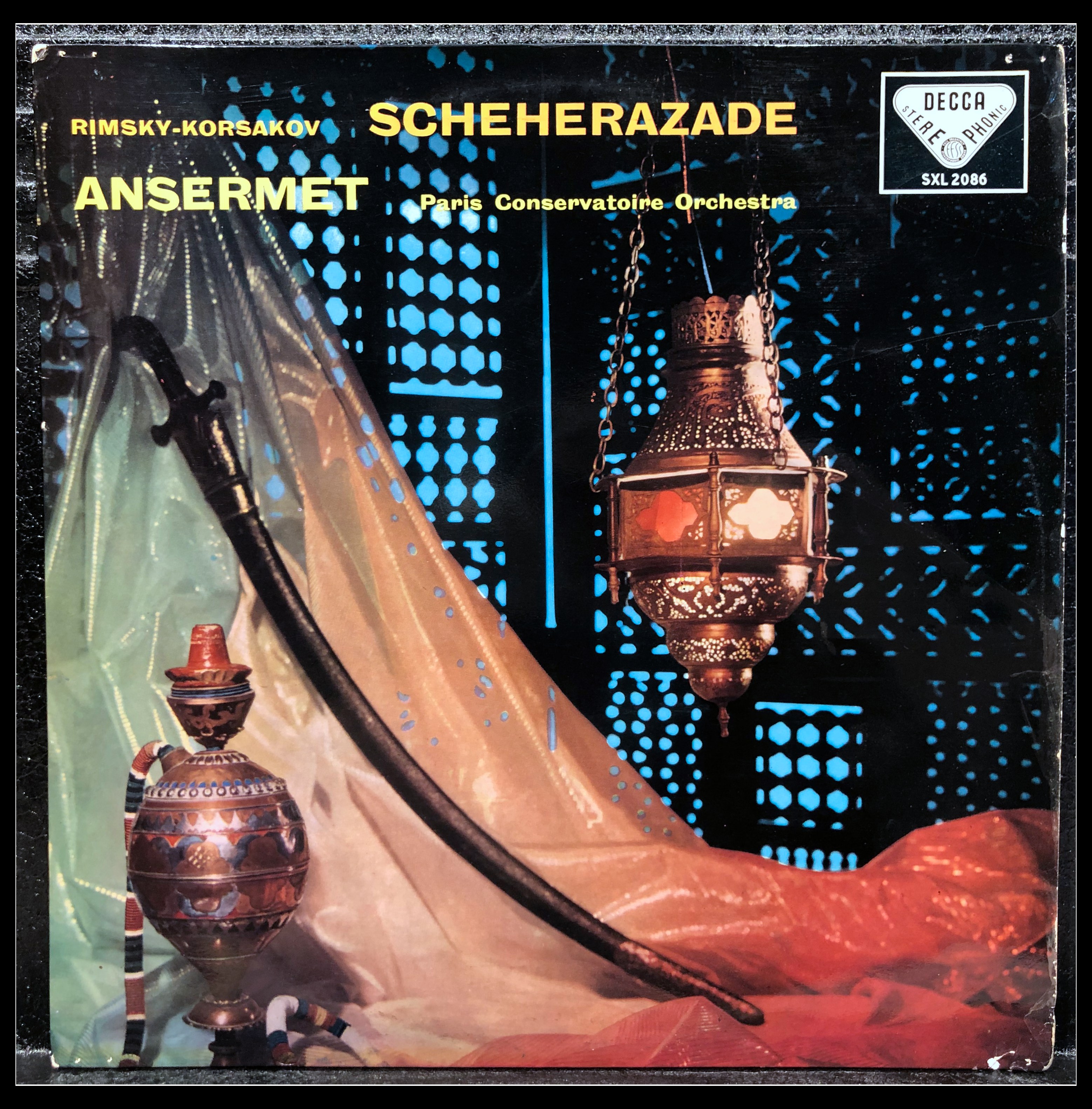 Anselm Rimsky-Korsakov's Arabian Nights ED1 Blue Back Frame Front Page Decca 1LP# Vinyl