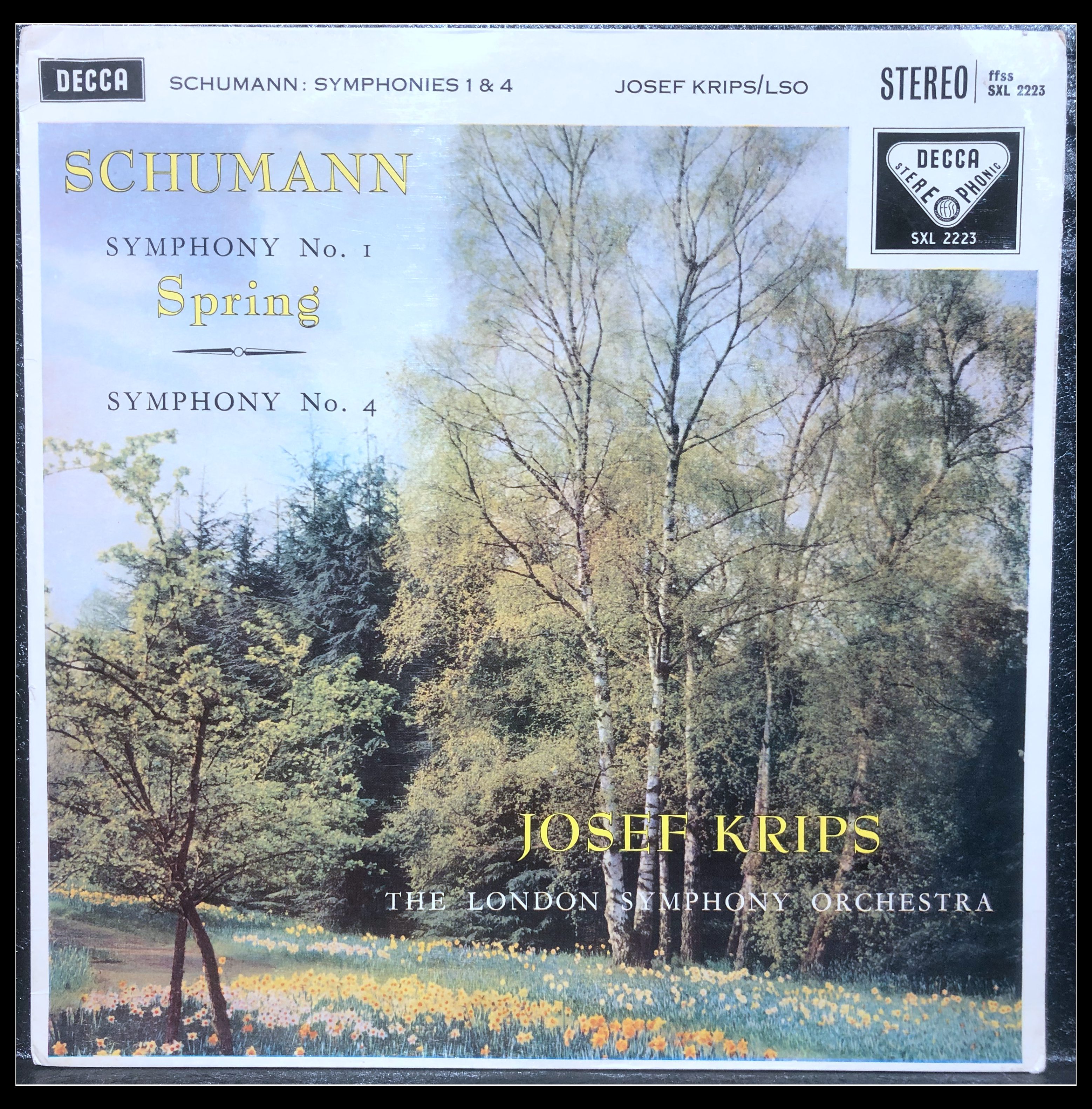 Krips Krips London Symphony Schumann Symphony - Spring, etc. Front page engraving Decca 1LP# vinyl