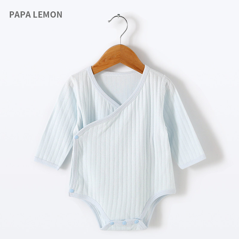 PAPA LEMONN Baby triangle climbing for spring and autumn with long sleeve pyjamas baby newborn male and female baby bag fart