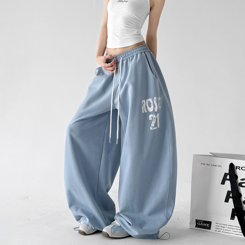 Trendy Printed Sweatpants for Women 2026 Summer New Loose Drape Wide-Leg Casual Pants Women's Sweatpants Trendy Printed Sweatpants for Women 2026 Summer New Loose Drape Wide-Leg Casual Pants Women's Sweatpants