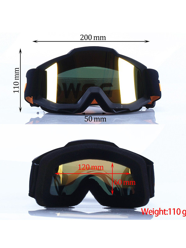 Motorcycle Outdoor Sports Goggles Off-Road Helmet Goggles Transparent Windproof Sand-Proof Glasses Dh Downhill Electric Vehicle