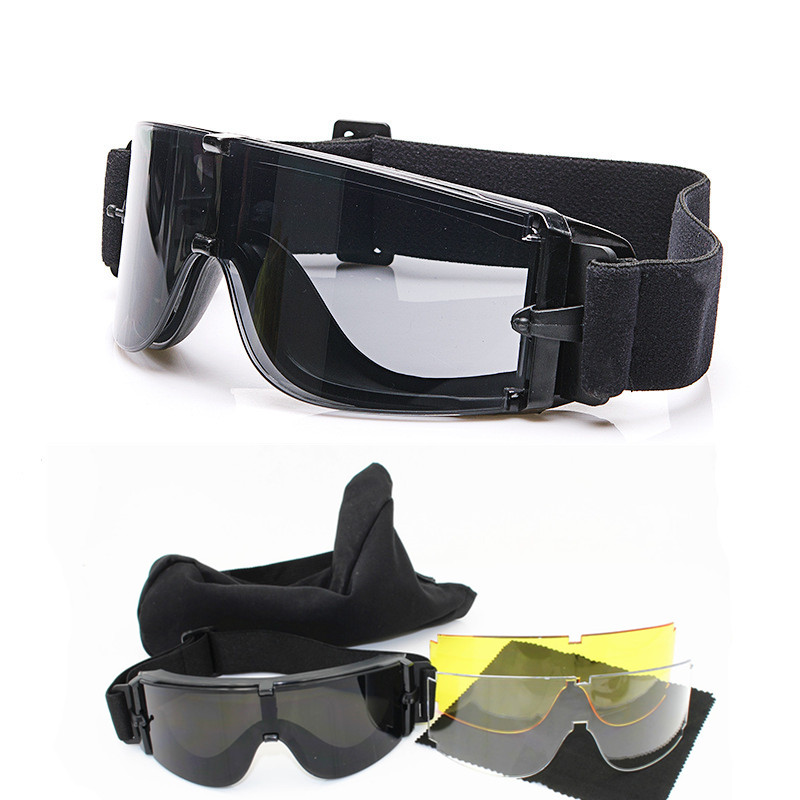 Outdoor CS glasses Locust desert tactical goggles Goggles anti-splash military fans Anti-sand anti-fog explosion-proof myopia