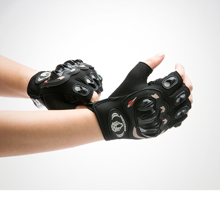 Găng tay đi xe máy ngón tay dài nửa ngón tay mùa hè đàn ông và phụ nữ off-road đầu máy chống trượt chống trượt đua xe quân đội găng tay chiến thuật - Xe máy Rider thiết bị bao tay chạy xe