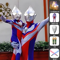 Элитный Ультрамен Тига, шлем, плащ трансформер, световой меч с лазером