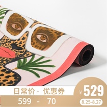  sugarmat 3mm natural rubber suede yoga mat non-slip sweat-absorbing girls special fitness thin mat