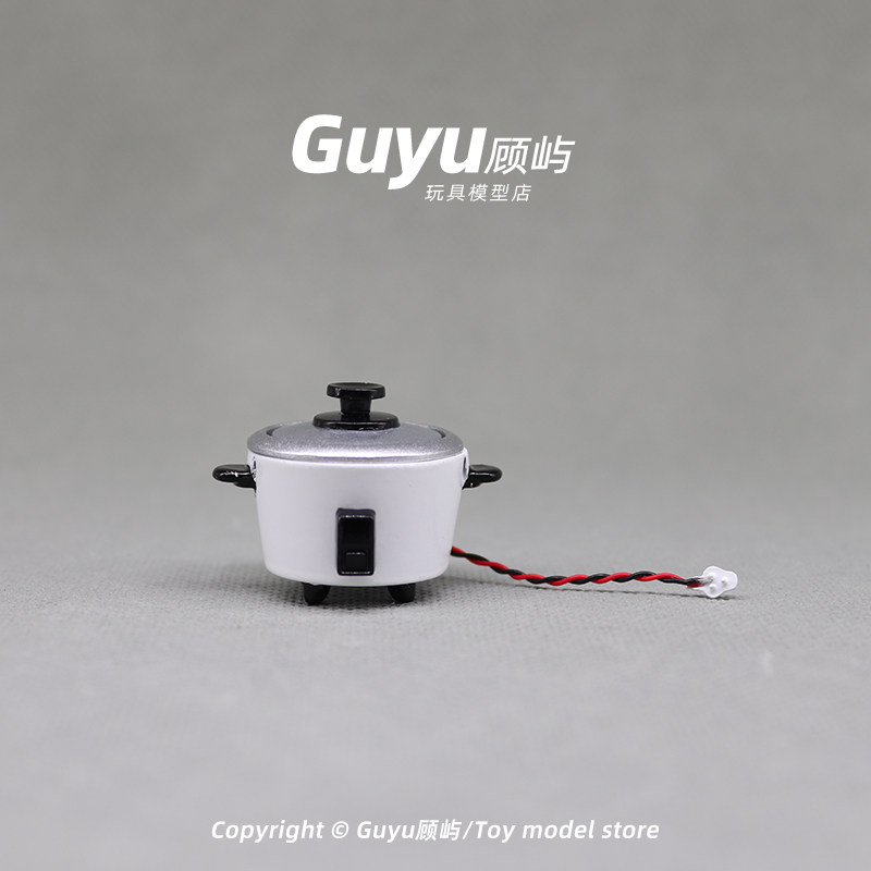Miniature food play scene model doll house accessories mini rice cooker model props ob11 play house wine toys