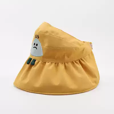 Children's hats Children's hats big brim sunscreen empty hats parent-child sunshade girls Baby Beach sun hats