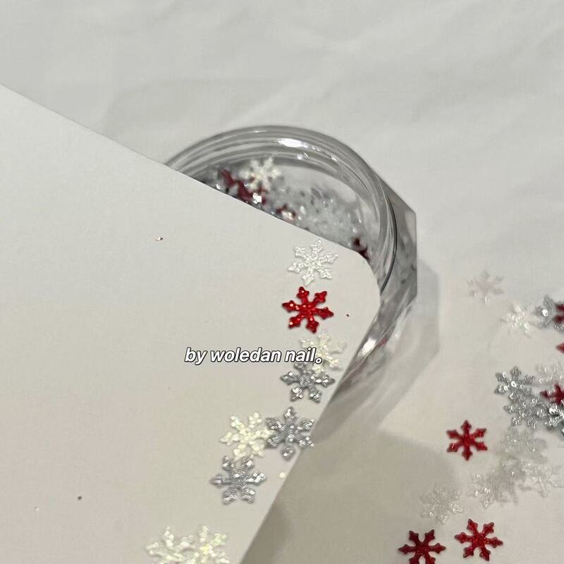 Winter Christmas Atmosphere, Snowflakes, Fine Glitter, Nail Art Accessories, Snowflake Decorations, Nail Decorations