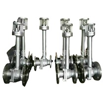 Stainless steel low temperature ball valve DQ41F-40P_304_316L low temperature flange ball valve