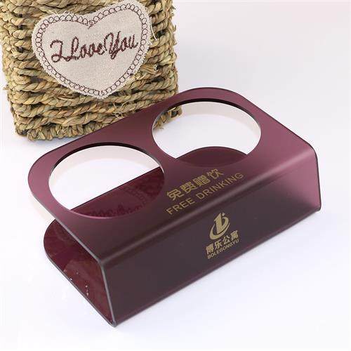 Custom acrylic hotel free drinking water rack Mineral water rack Hotel guest room Ktv free drinking water rack