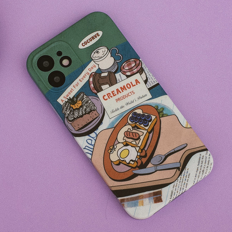 Original retro sandwich applies iPhone13pro mobile phone protection shell 11 Apple 12 niche xsmax xr Europe and America