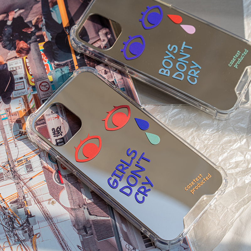 Boy girl Don't cry apply 12 mirror phone to protect shell lovers 11promax Apple iPhonexr xs 8p