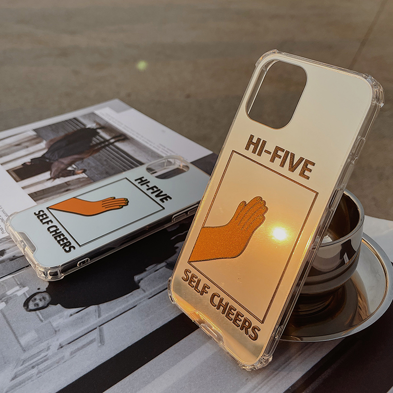 Mirror phone protective shell applies iPhone12 promax apple 11 European and American xsmax mirror xr original ins