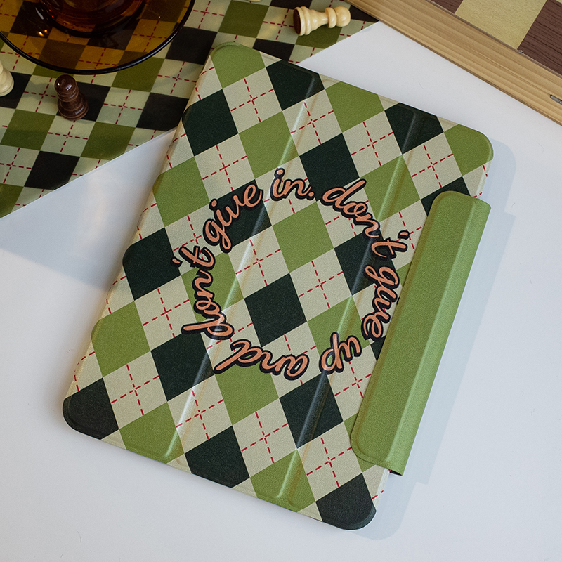 Shell test original chessboard plaid magnetic attachment buckle applicable iPadpro protective sheath 12 9 inch air4 shell 10 9