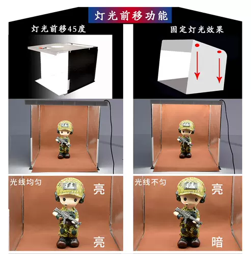 Мини -ювелирная студия маленькая камера свето ящик Статический стол съемки