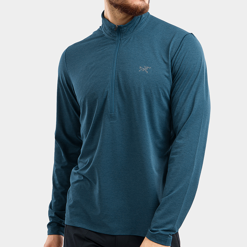 Arcteryx Cormac Zip Archaeopteryx men's outdoor thin summer sunscreen quick-drying running long-sleeved T-shirt 26840