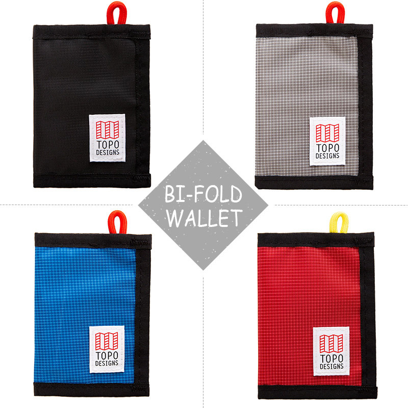 New multicolor spot TOPO DESIGNS MALE AND FEMALE BRIEF Lightweight Double Folding Handbag Wallet card bag