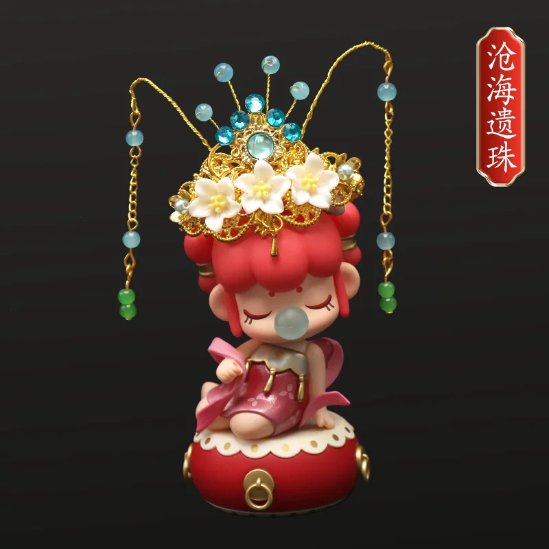 Древний костюм blind box Руолай модель игрушка головной убор 30 см кукла BJD ханфу древний стиль царственный венец hairpin шаг shake