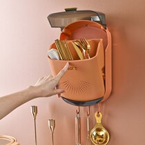 Clothing chopsticks hanging wall Chopstick Cylinder containing box MOLD FOR HOME INSTALLED CHOPSTICK CYLINDER DRAIN FUNCTION FREE OF PUNCH AND MILDEW WALL HANGING