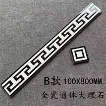 Jianyue New Product 100*800 Skirting Line Waist Line Decorative Corner Waveguide Line Glazed Tile Floor Tile Plated Floor